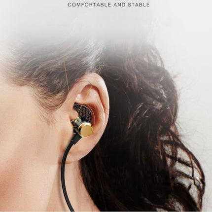 KIN-88 In-Ear Wire Control Bluetooth Earphone with Mic(Blue)-garmade.com
