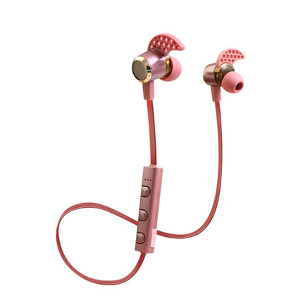 KIN-88 In-Ear Wire Control Bluetooth Earphone with Mic(Magenta)-garmade.com