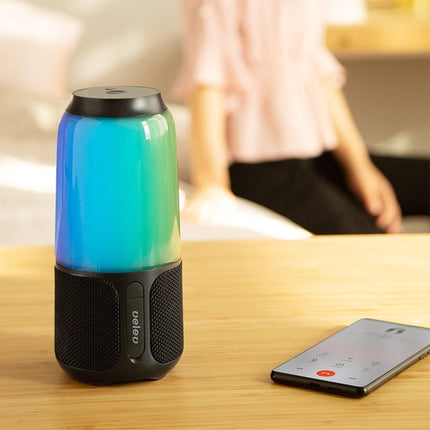 Original Xiaomi Youpin V03 Wireless Bluetooth Speaker with Colorful Light, Support Hands-free / AUX(Black)-garmade.com