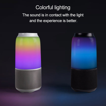 Original Xiaomi Youpin V03 Wireless Bluetooth Speaker with Colorful Light, Support Hands-free / AUX(Black)-garmade.com