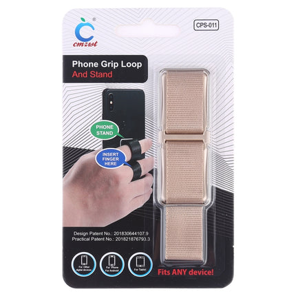 CPS-011 Universal Phone Grip Loop & Stand Holder (Apricot)-garmade.com