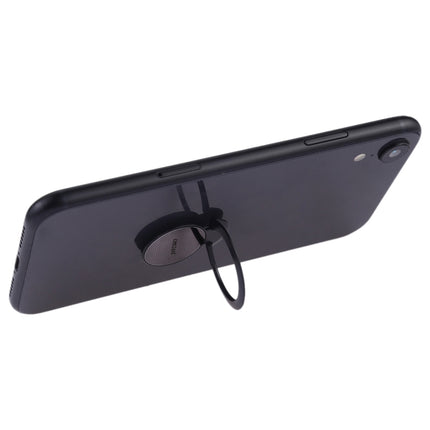 CPS-019 Universal Super-thin Phone Stand Ring Holder with Magnetic Function (Black)-garmade.com