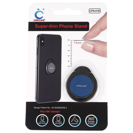 CPS-019 Universal Super-thin Phone Stand Ring Holder with Magnetic Function (Blue)-garmade.com