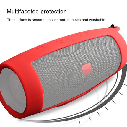 For JBL Charge 4 Shockproof Bluetooth Speaker Soft Silicone Protective Case(Black)-garmade.com