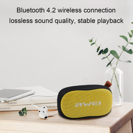 awei Y900 Mini Portable Wireless Bluetooth Speaker Noise Reduction Mic, Support TF Card / AUX(Red)-garmade.com