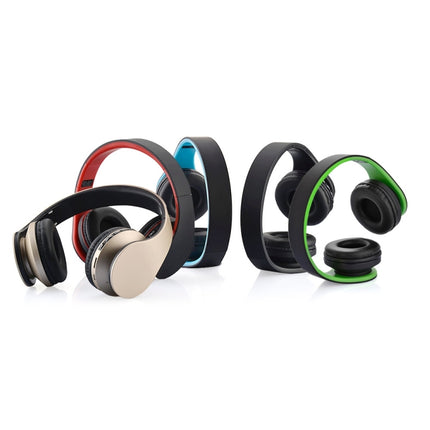 BTH-811 Folding Stereo Wireless Bluetooth Headphone Headset with MP3 Player FM Radio, for Xiaomi, iPhone, iPad, iPod, Samsung, HTC, Sony, Huawei and Other Audio Devices(Blue)-garmade.com