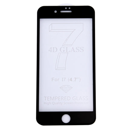 5D Full Screen Tempered Glass Screen Protector For iPhone 8 / 7(Black)-garmade.com
