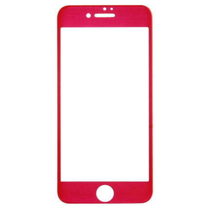 For iPhone 7 0.3mm 9H Surface Hardness 4D Curved Edge Full Screen Tempered Glass Screen Protector(Red)-garmade.com