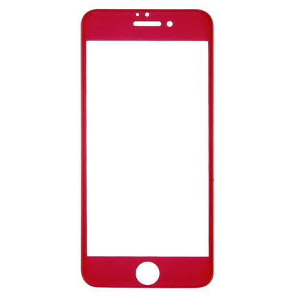 For iPhone 7 0.3mm 9H Surface Hardness 4D Curved Edge Full Screen Tempered Glass Screen Protector(Red)-garmade.com