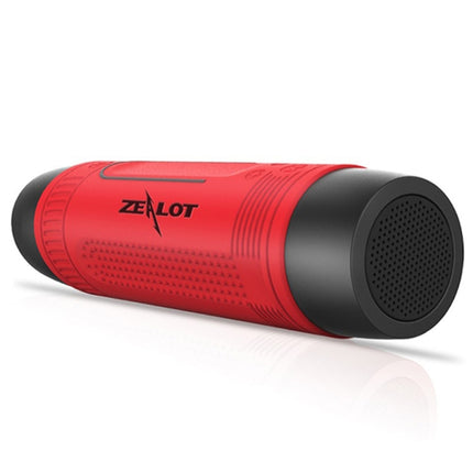 ZEALOT S1 Bluetooth 4.0 Wireless Wired Stereo Speaker Subwoofer Audio Receiver with 4000mAh Battery, Support 32GB Card, For iPhone, Galaxy, Sony, Lenovo, HTC, Huawei, Google, LG, Xiaomi, other Smartphones(Red)-garmade.com