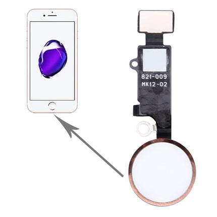 Home Button for iPhone 7, Not Supporting Fingerprint Identification(Rose Gold)-garmade.com