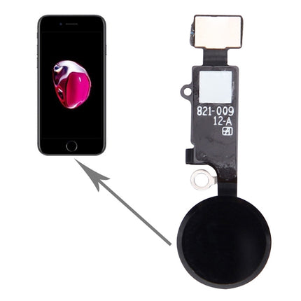 Home Button for iPhone 7, Not Supporting Fingerprint Identification(Black)-garmade.com