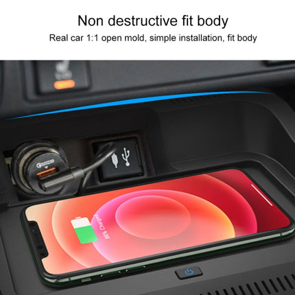 Car Fast Charging Wireless Charger for Toyota RAV4 / Veranda 2019-2021, Left Driving(Black)-garmade.com