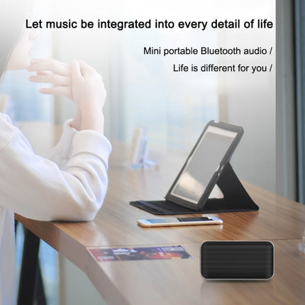 BT209 Outdoor Portable Ultra-thin Mini Wireless Bluetooth Speaker, Support TF Card & Hands-free Calling (Silver)-garmade.com