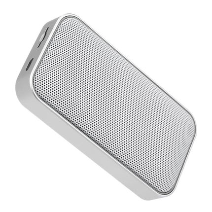 BT209 Outdoor Portable Ultra-thin Mini Wireless Bluetooth Speaker, Support TF Card & Hands-free Calling (Silver)-garmade.com