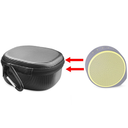 For Logitech X100 Wireless Bluetooth Speaker Carbon Fiber Protective Bag Storage Box-garmade.com