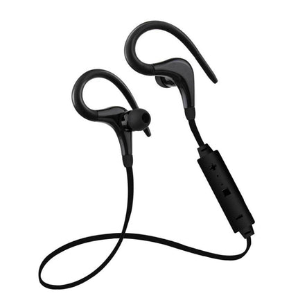 BT-1 Wireless Bluetooth In-ear Headphone Sports Headset with Microphones, for Smartphone, Built-in Bluetooth Wireless Transmission, Transmission Distance: within 10m(Black)-garmade.com