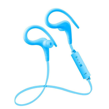 BT-1 Wireless Bluetooth In-ear Headphone Sports Headset with Microphones, for Smartphone, Built-in Bluetooth Wireless Transmission, Transmission Distance: within 10m(Blue)-garmade.com