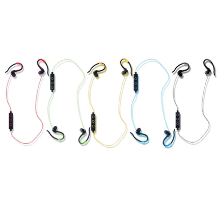 008 In-Ear Ear Hook Wire Control Sport Wireless Bluetooth Earphones with Mic, Support Handfree Call, For iPad, iPhone, Galaxy, Huawei, Xiaomi, LG, HTC and Other Smart Phones(Red)-garmade.com