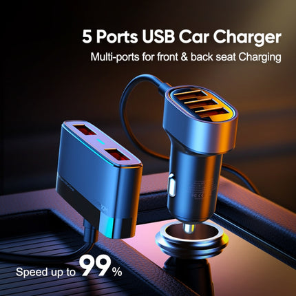 JOYROOM JR-CL03 6.2A Multi 5 Ports USB Smart Car Charger-garmade.com