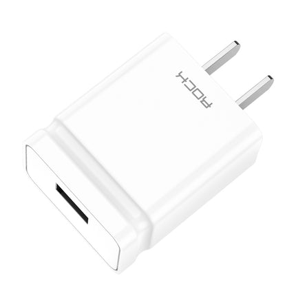 ROCK T6 1A Single USB Port Travel Charger Power Adapter, CN Plug(White)-garmade.com