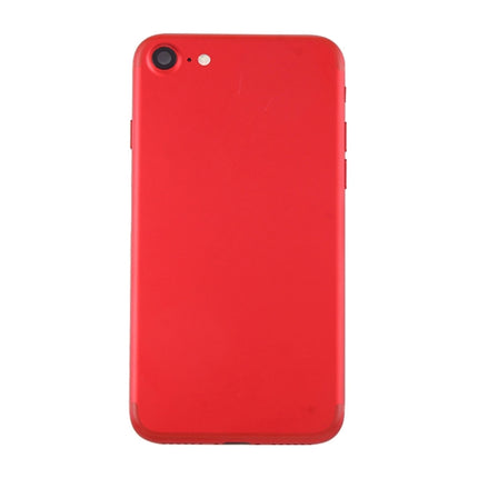 Battery Back Cover Assembly with Card Tray for iPhone 7 (Red)-garmade.com