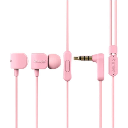 Remax RM-502 Elbow 3.5mm In-Ear Wired Heavy Bass Sports Earphones with Mic(Pink)-garmade.com
