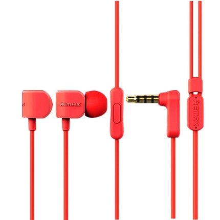 Remax RM-502 Elbow 3.5mm In-Ear Wired Heavy Bass Sports Earphones with Mic(Red)-garmade.com