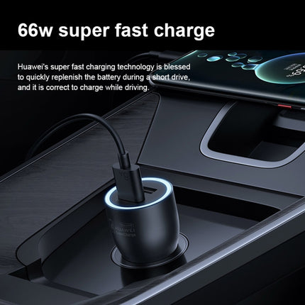 Original Huawei P0006 Dual USB Interface Super Fast Charging Car Charger (Max 66W) (Black)-garmade.com