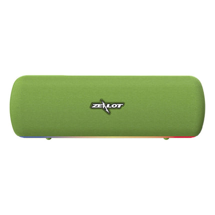 ZEALOT S55 Portable Stereo Bluetooth Speaker with Built-in Mic, Support Hands-Free Call & TF Card & AUX (Green)-garmade.com