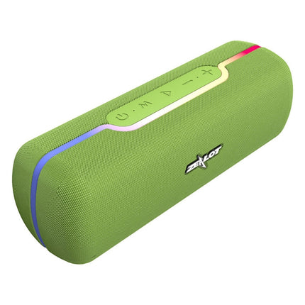 ZEALOT S55 Portable Stereo Bluetooth Speaker with Built-in Mic, Support Hands-Free Call & TF Card & AUX (Green)-garmade.com