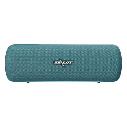 ZEALOT S55 Portable Stereo Bluetooth Speaker with Built-in Mic, Support Hands-Free Call & TF Card & AUX (Lake Blue)-garmade.com
