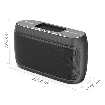 OneDer D1 60W Portable HiFi Bass Wireless Bluetooth Speaker, Support Hands-free / USB / AUX / TF (Grey)-garmade.com