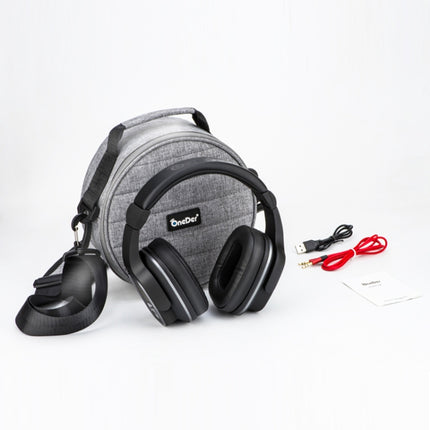 OneDer S2 Head-mounted Wireless Bluetooth Version 5.0 Headset Headphones, with Mic, Handsfree, TF Card, USB Drive, AUX, FM Function (Black)-garmade.com