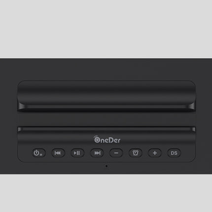 Oneder V06 Smart Sound Box Wireless Bluetooth Speaker, LED Screen Alarm Clock, Support Hands-free & FM & TF Card & AUX & USB Drive (Grey)-garmade.com