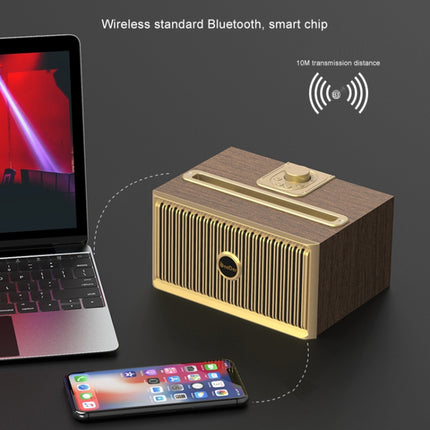 Oneder V6 Portable Wireless Bluetooth Speaker, Support Hands-free & FM & TF Card & AUX & USB Drive (Bronze)-garmade.com
