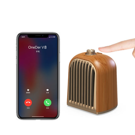 Oneder V8 Magnetic Suction Pair Stereo Sound Box Wireless Bluetooth Speaker with Strap, Support Hands-free & TF Card & AUX & USB Drive(Champagne Gold)-garmade.com