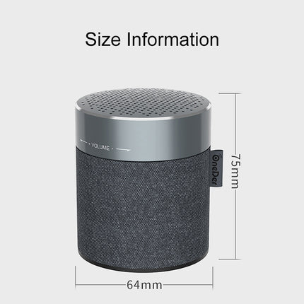 Oneder V13 Mini Wireless Bluetooth Speaker, Support Hands-free & TF & FM & AUX(Grey)-garmade.com