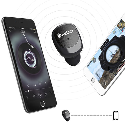 Oneder W11 True TWS Wireless Bluetooth Earphones Earbuds Stereo Headset(White)-garmade.com