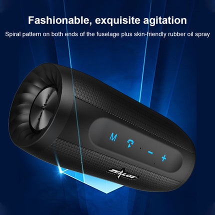 ZEALOT S7 Portable Smart Touch Stereo Bluetooth Speaker with Built-in Mic, Support Hands-Free Call & TF Card & AUX (Black)-garmade.com