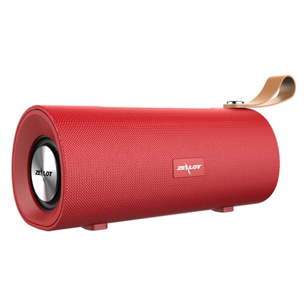 ZEALOT S30 Portable Heavy Bass Stereo Wireless Bluetooth Speaker with Built-in Mic, Support Hands-Free Call & TF Card & AUX(Red)-garmade.com