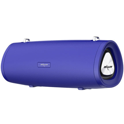 ZEALOT S38 Portable Subwoofer Wireless Bluetooth Speaker with Built-in Mic, Support Hands-Free Call & TF Card & AUX (Blue)-garmade.com