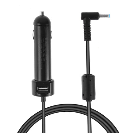 65-90W 5.1V 2.1A USB Interface Car Charger with 19.5V 4.62A 4.5 x 3.0mm Interface Data Cable(Black)-garmade.com