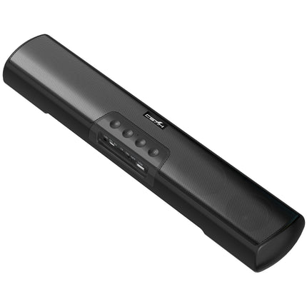 HXSJ Q3 Bluetooth 5.0 Household Extended Desktop Wall-hanging Wireless Bass Bluetooth Speaker(Black)-garmade.com