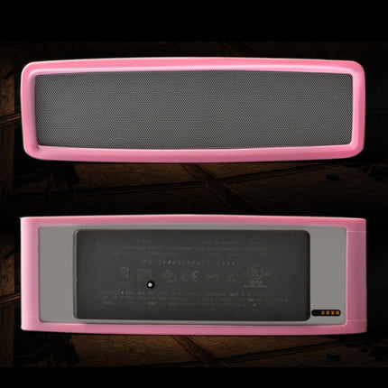 Portable Shockproof Soft Silica Gel Bluetooth Speaker Protective Case for Bose Soundlink Mini 1 / 2(Pink)-garmade.com