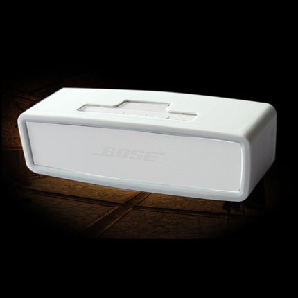Portable Shockproof Soft Silica Gel Bluetooth Speaker Protective Case for Bose Soundlink Mini 1 / 2(White)-garmade.com