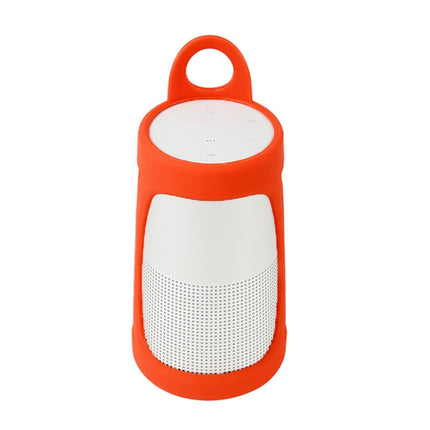 Portable Silica Gel Bluetooth Speaker Protective Case for BOSE Soundlink Revolve+ (Orange)-garmade.com