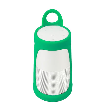 Portable Silica Gel Bluetooth Speaker Protective Case for BOSE Soundlink Revolve+ (Mint Green)-garmade.com