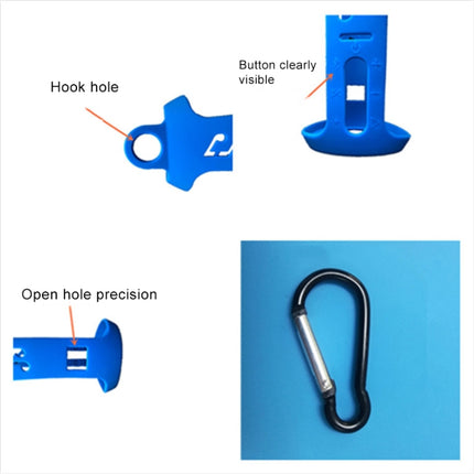 Outdoor Portable Waterproof Silica Gel Bluetooth Speaker Protective Case for JBL Pulse3 (Blue)-garmade.com
