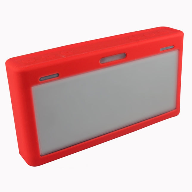 Portable Waterproof Silica Gel Bluetooth Speaker Protective Case for Bose SoundLink III (Red)-garmade.com